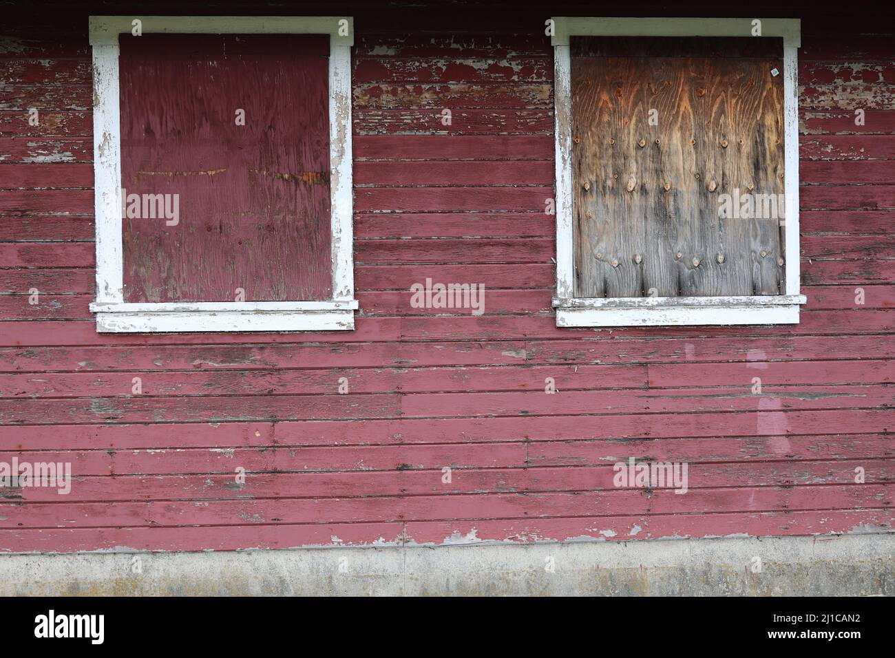 Lovely barn wall, old and decaying Stock Photo