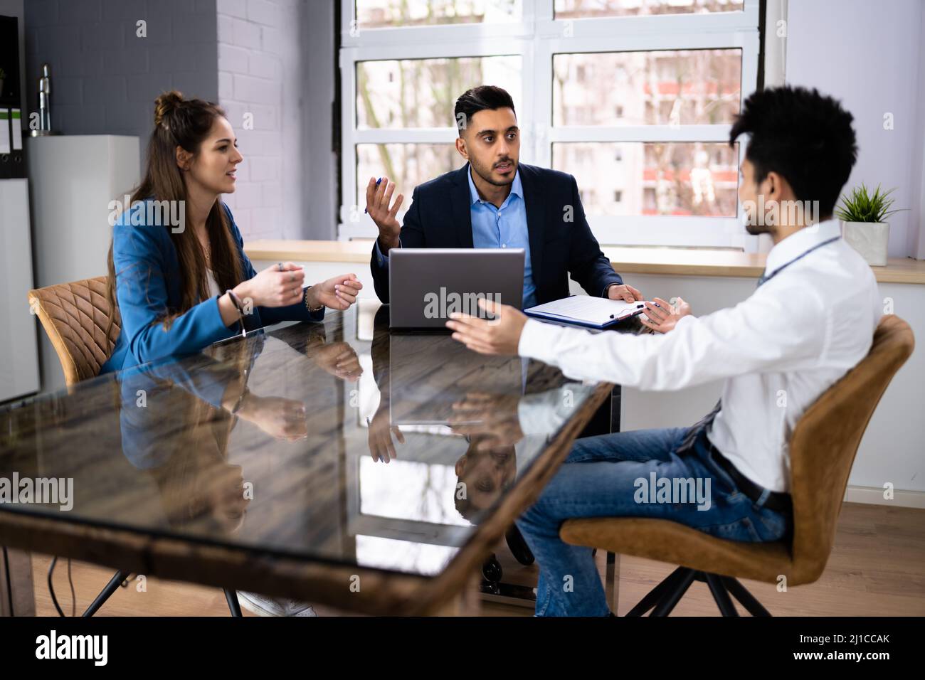 Aggressive Family Dispute With Lawyer. Angry Fighting Couples Stock