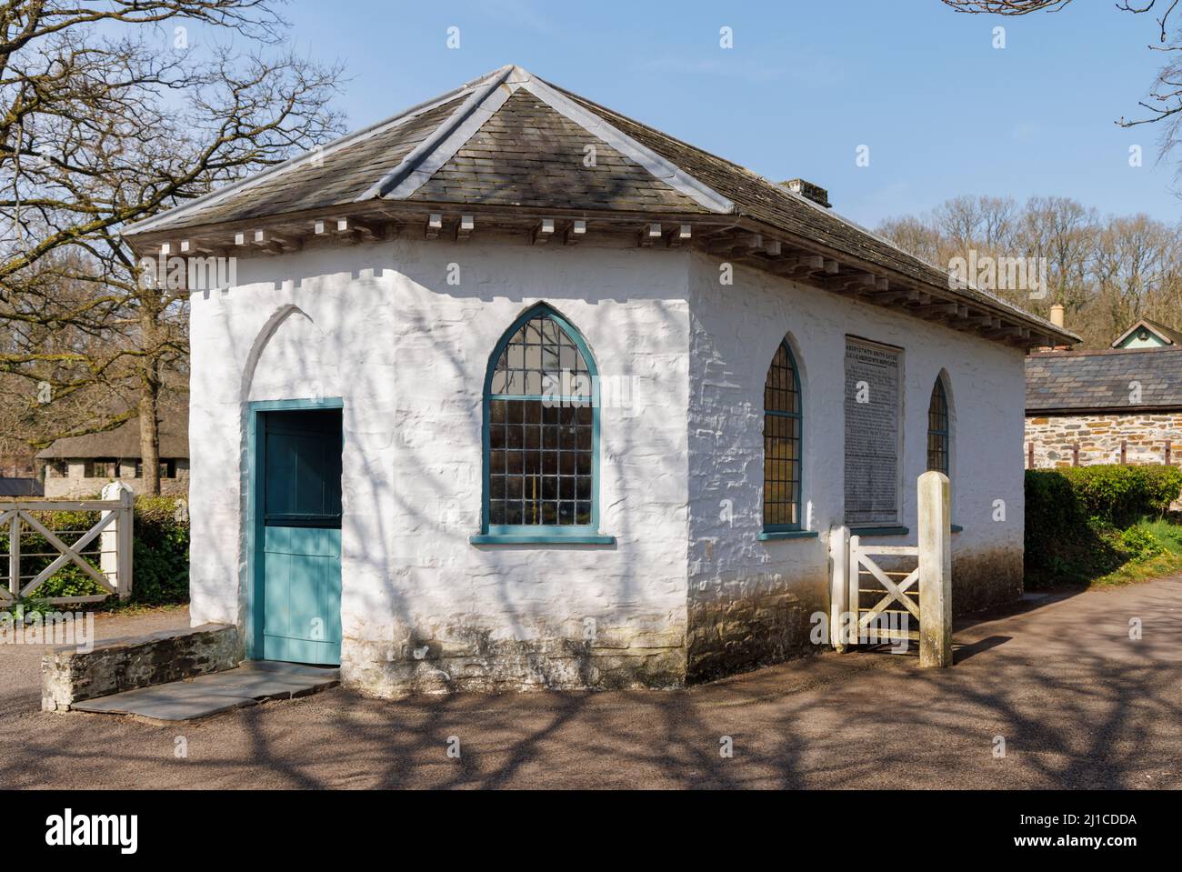 Tollhouse at St Fagans National Museum, Cardiff, Wales, UK Stock Photo