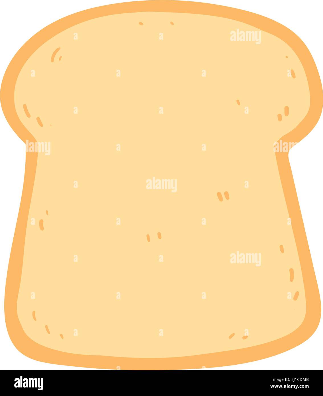 Isolated slice of bread bakery product Vector Stock Vector Image & Art ...