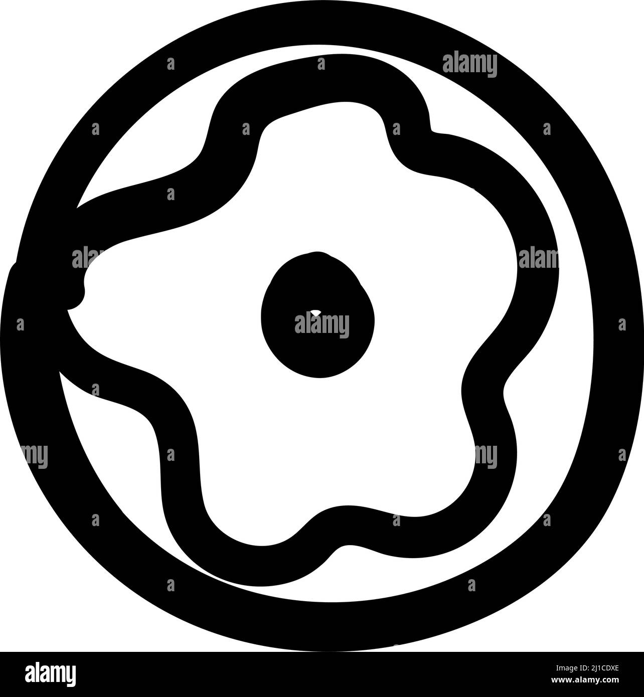 Isolated donut icon flat design Vector Stock Vector Image & Art - Alamy