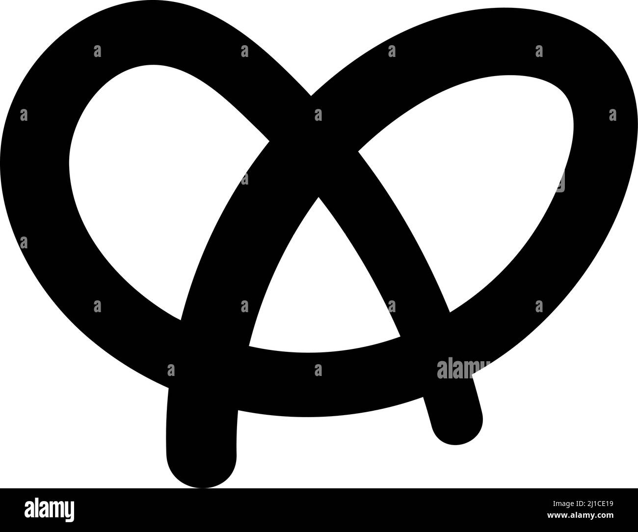 Isolated pretzel icon flat design Vector Stock Vector Image & Art - Alamy