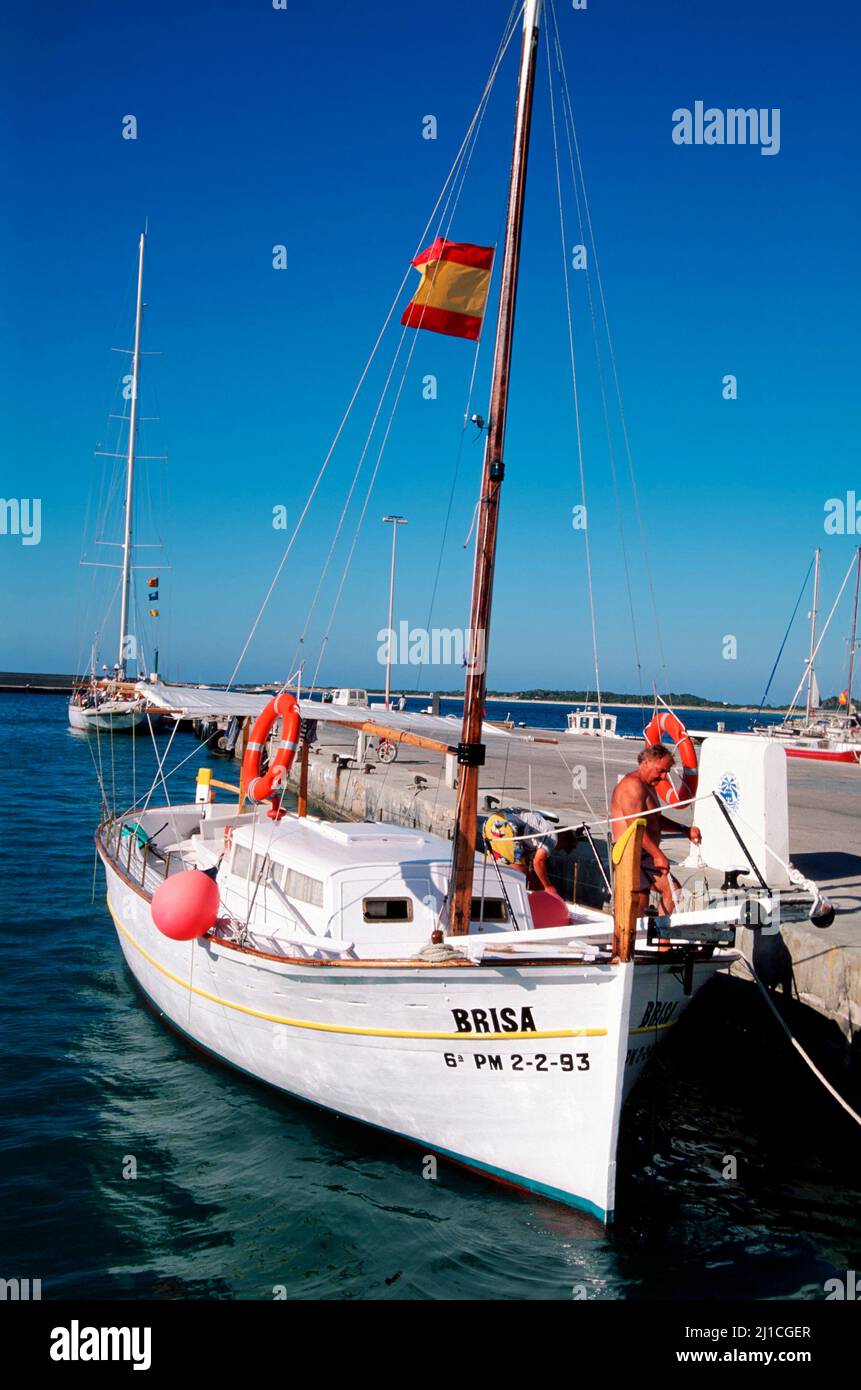 La Savina harbour, Formentera,  Balearic islands, Spain, Europe Stock Photo