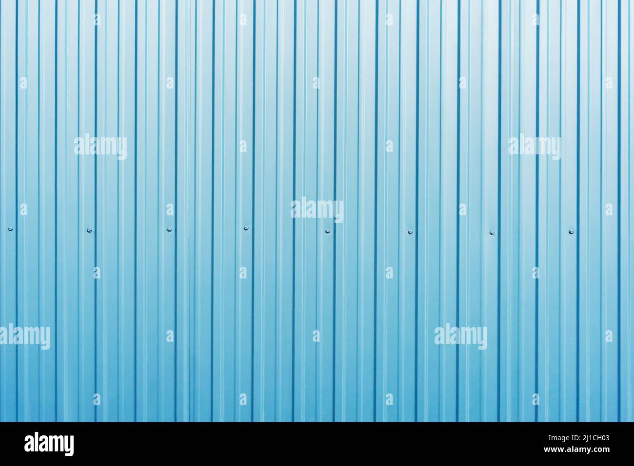 White and blue corrugated metal fence background Stock Photo - Alamy