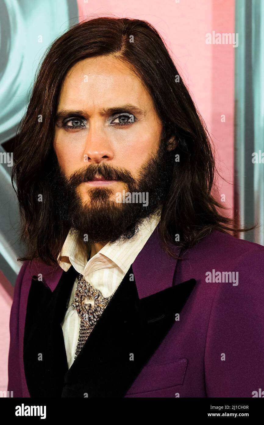 London, UK. 24th Mar, 2022. Jared Leto attends the UK FAN Screening of MORBIUS on Thursday, Mar. 24, 2022 at the Odeon Leicester Square Credit: Julie Edwards/Alamy Live News Stock Photo