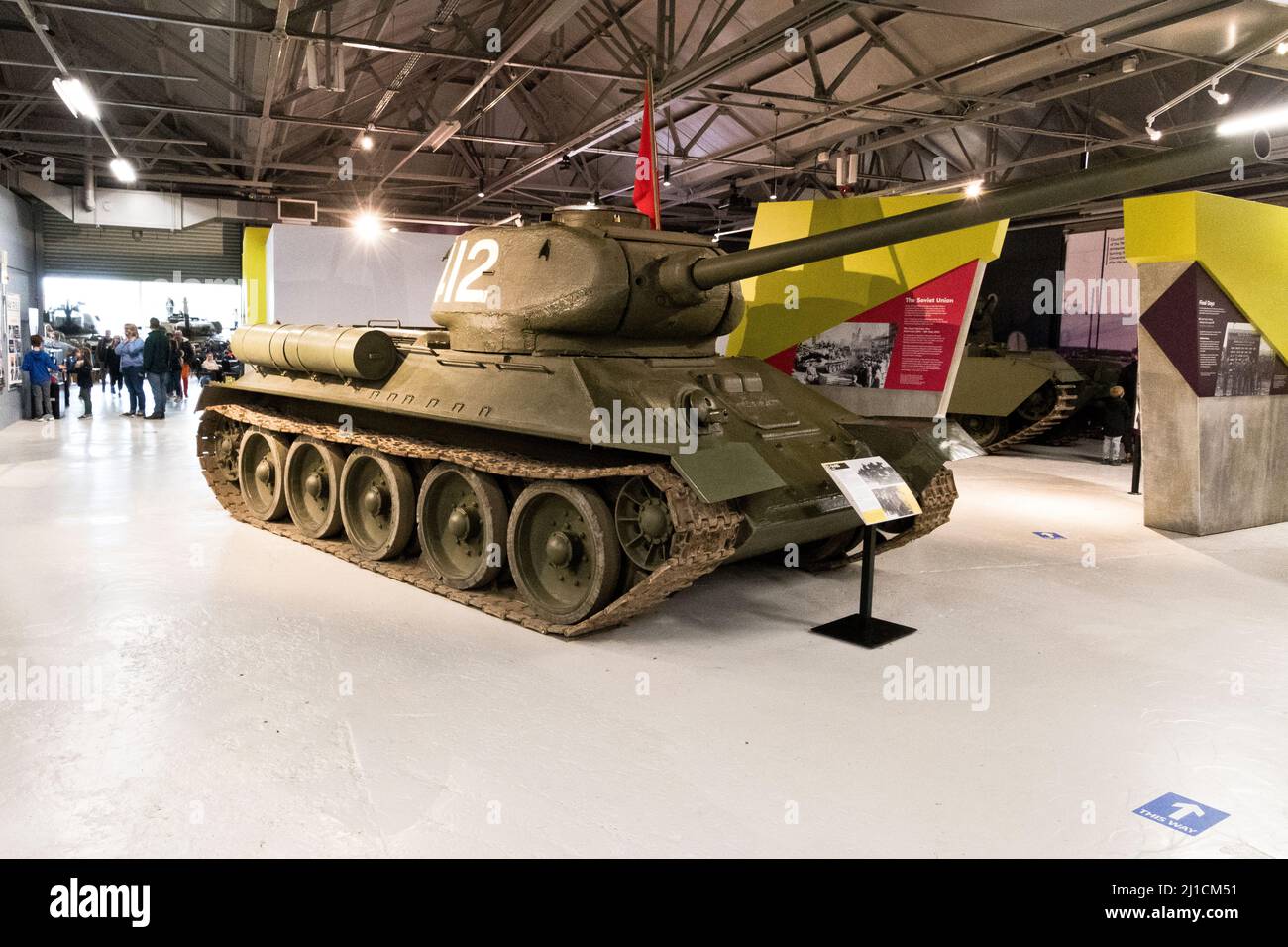 Chinese T34-85 Tank at Bovington Tank Museum, Dorset Stock Photo