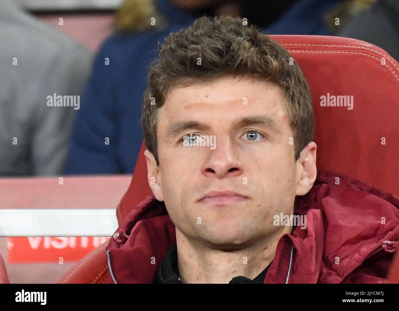 LONDON, ENGLAND - MARCH 7, 2017: Thomas Muller of Bayern pictured prior to the second leg of the UEFA Champions League Round of 16 game between Arsenal FC and Bayern Munchen at Emirates Stadium. Copyright: Cosmin Iftode/Picstaff Stock Photo