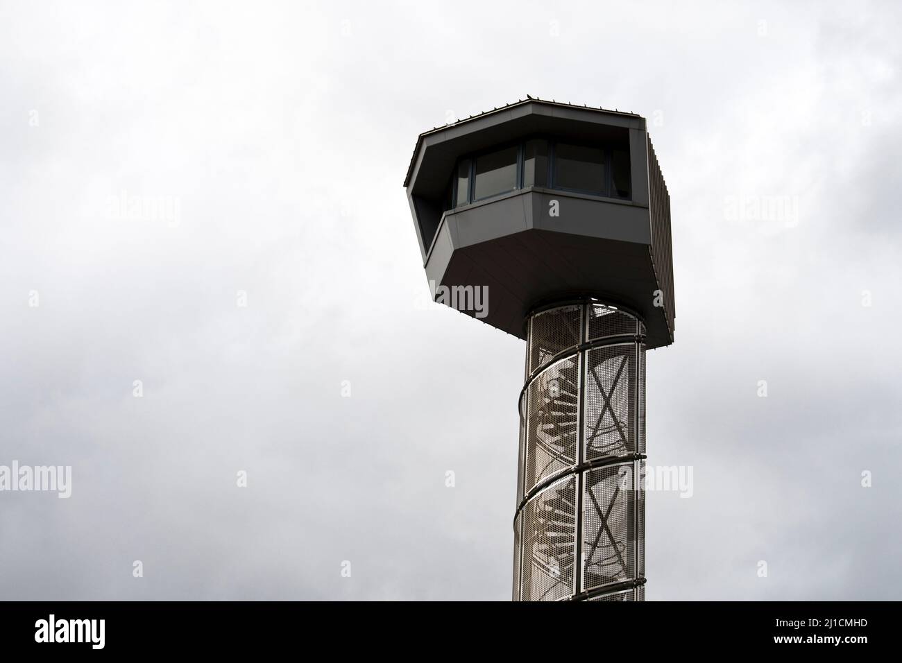 Observation control Tower, Bovington Tank Museum, Dorset Stock Photo