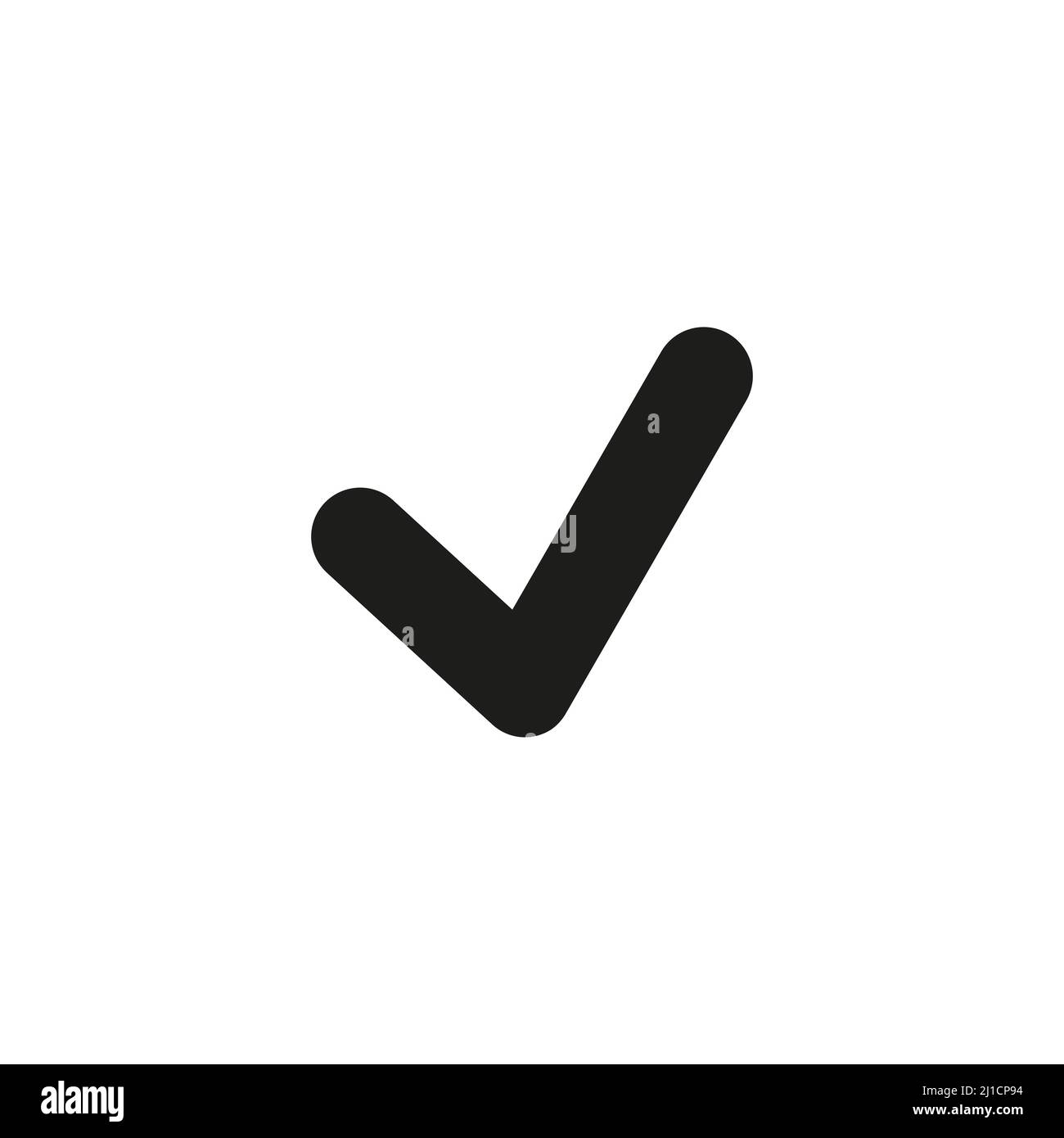 Check Mark icon vector isolated on white background Stock Vector Image ...