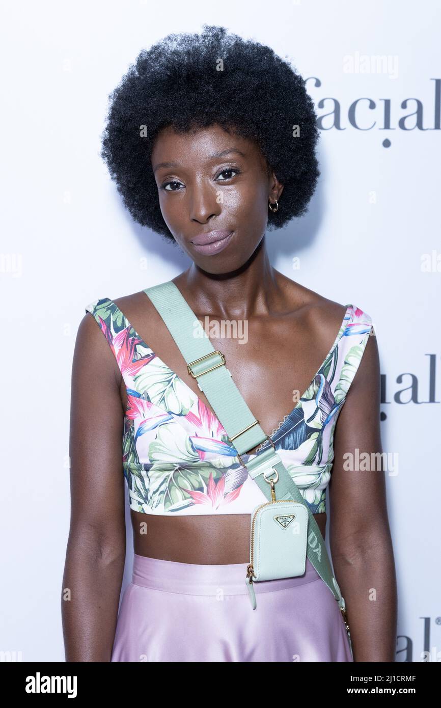 London, UK. 24th Mar, 2022. Eunice Olumide attends the Hydrafacial
