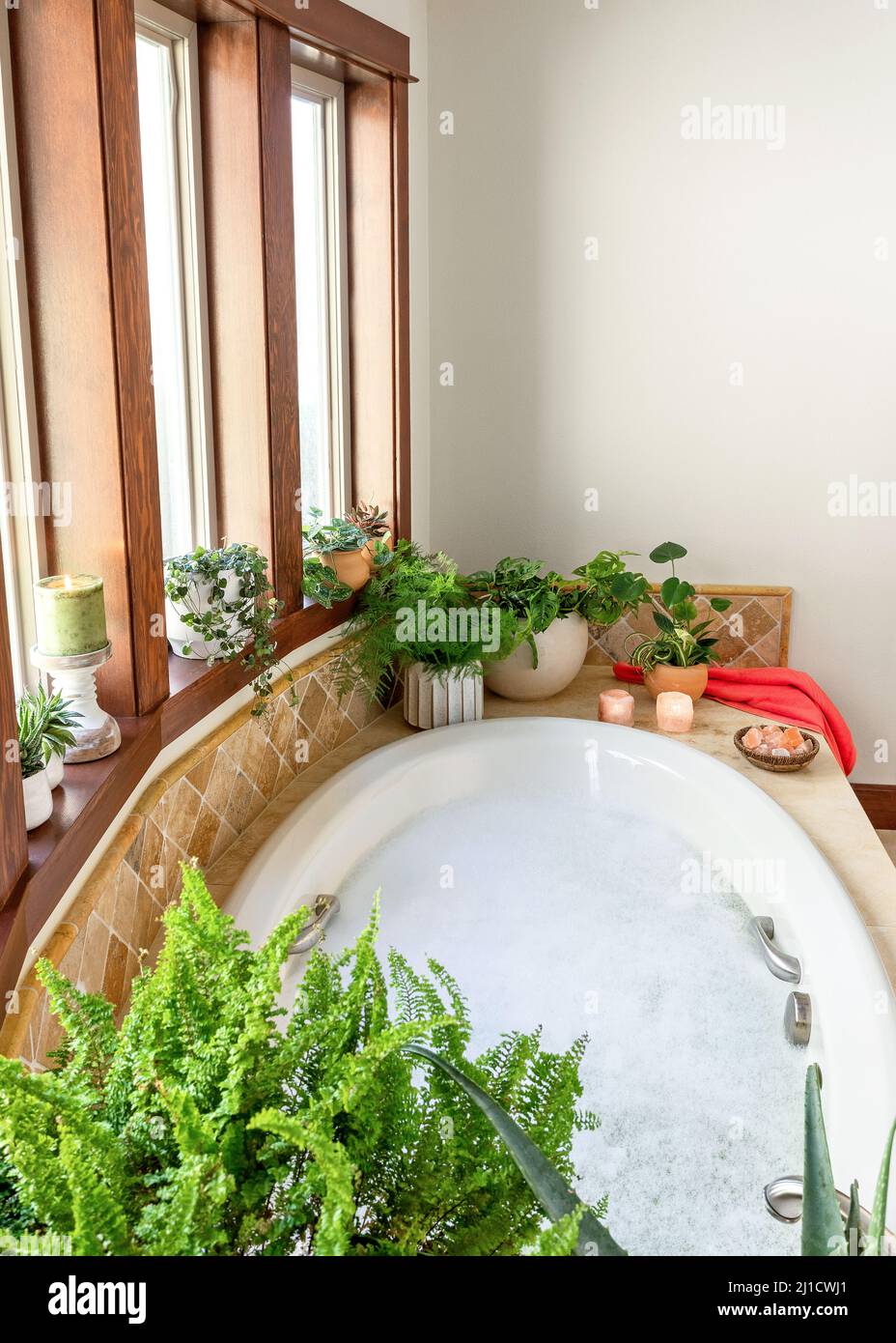 Self care spa bath Stock Photo Alamy