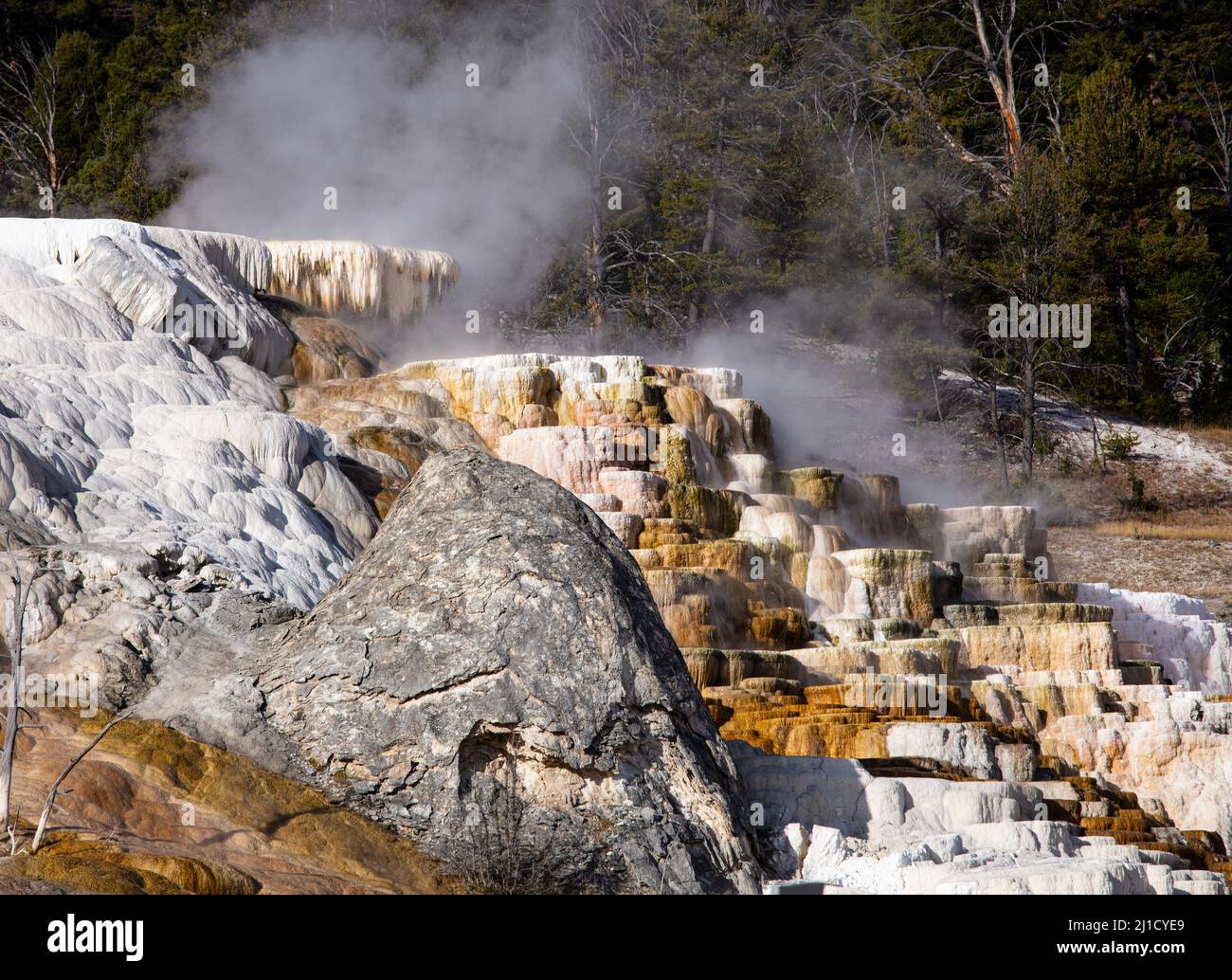 Yellowstone park volcano eruption hi-res stock photography and images