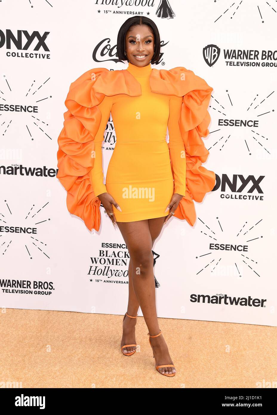 Coco Jones walking on the red carpet at Essence 15th Annual Black Women in Hollywood Awards held