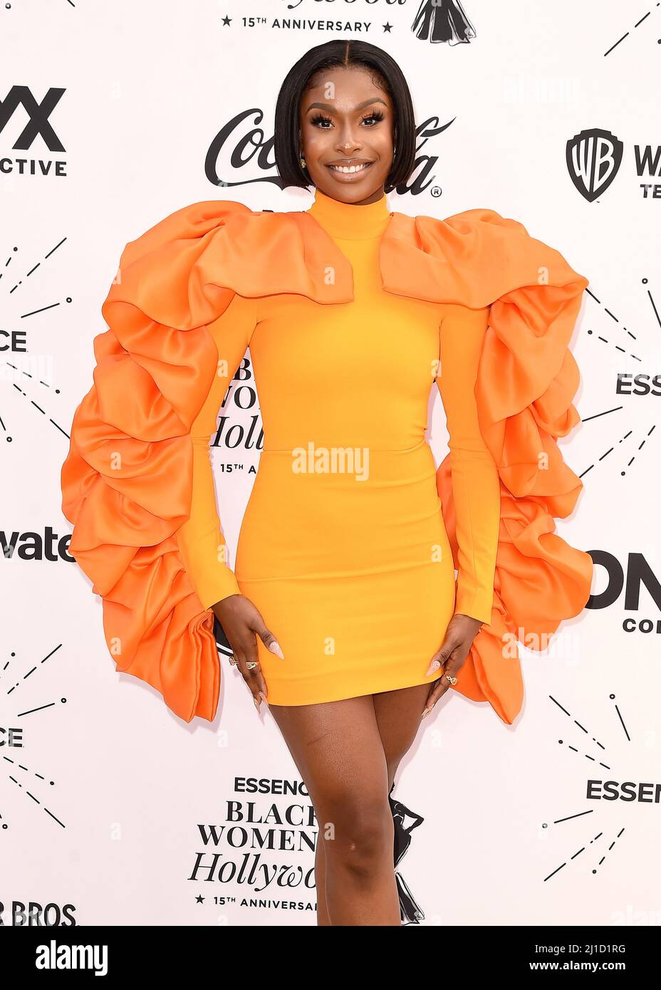 Coco Jones walking on the red carpet at Essence 15th Annual Black Women in Hollywood Awards held