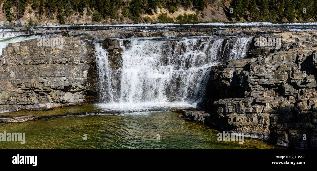 Kootenai Falls on The Kootenai River, Lincoln County, Montana, USA ...
