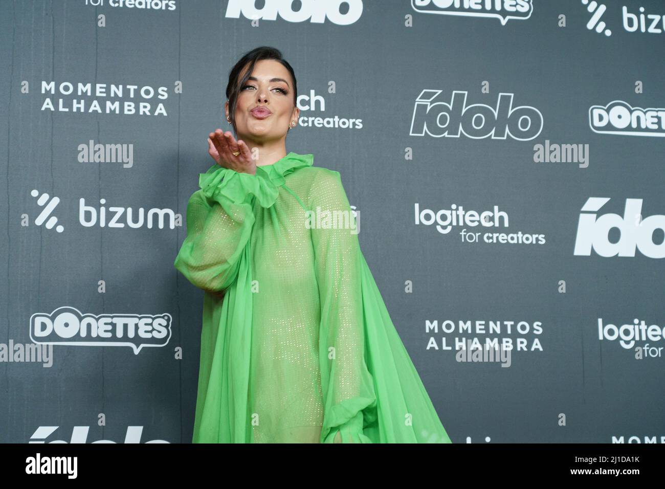 Madrid, Spain. 24th Mar, 2022. Aida Domènech (Dulceida) attends the