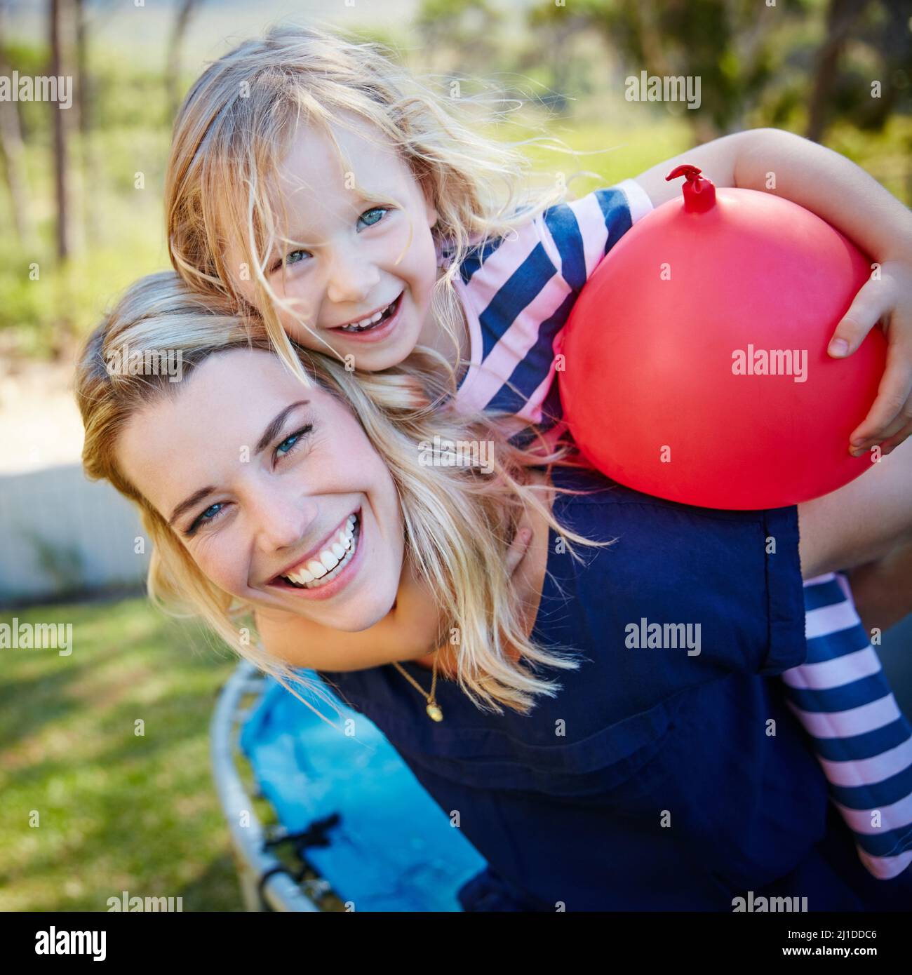 Theres nothing better than best friends spending time together. Portrait of a mother and daughter enjoying a day outdoors together. Stock Photo