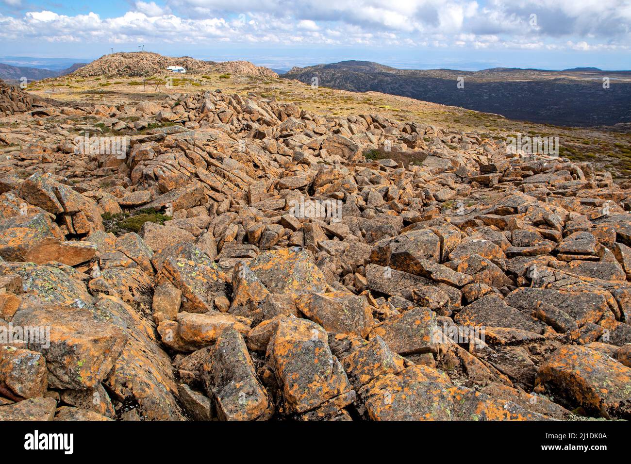 View to Giblin Peak from Legges Tor Stock Photo Alamy