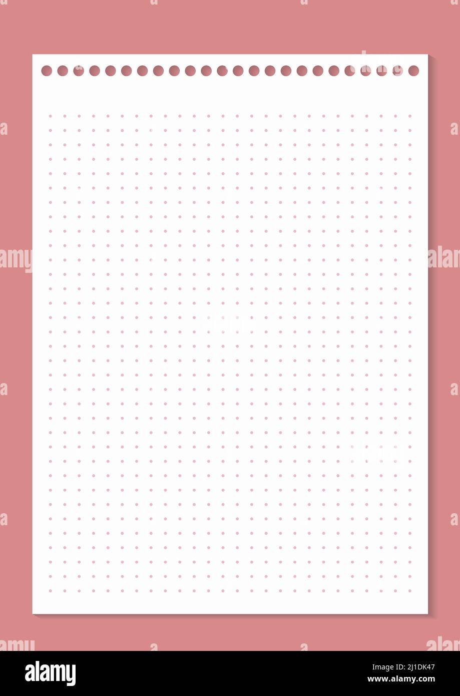 Vector Blank Paper Mockup On Abstract Checkered Background Stock