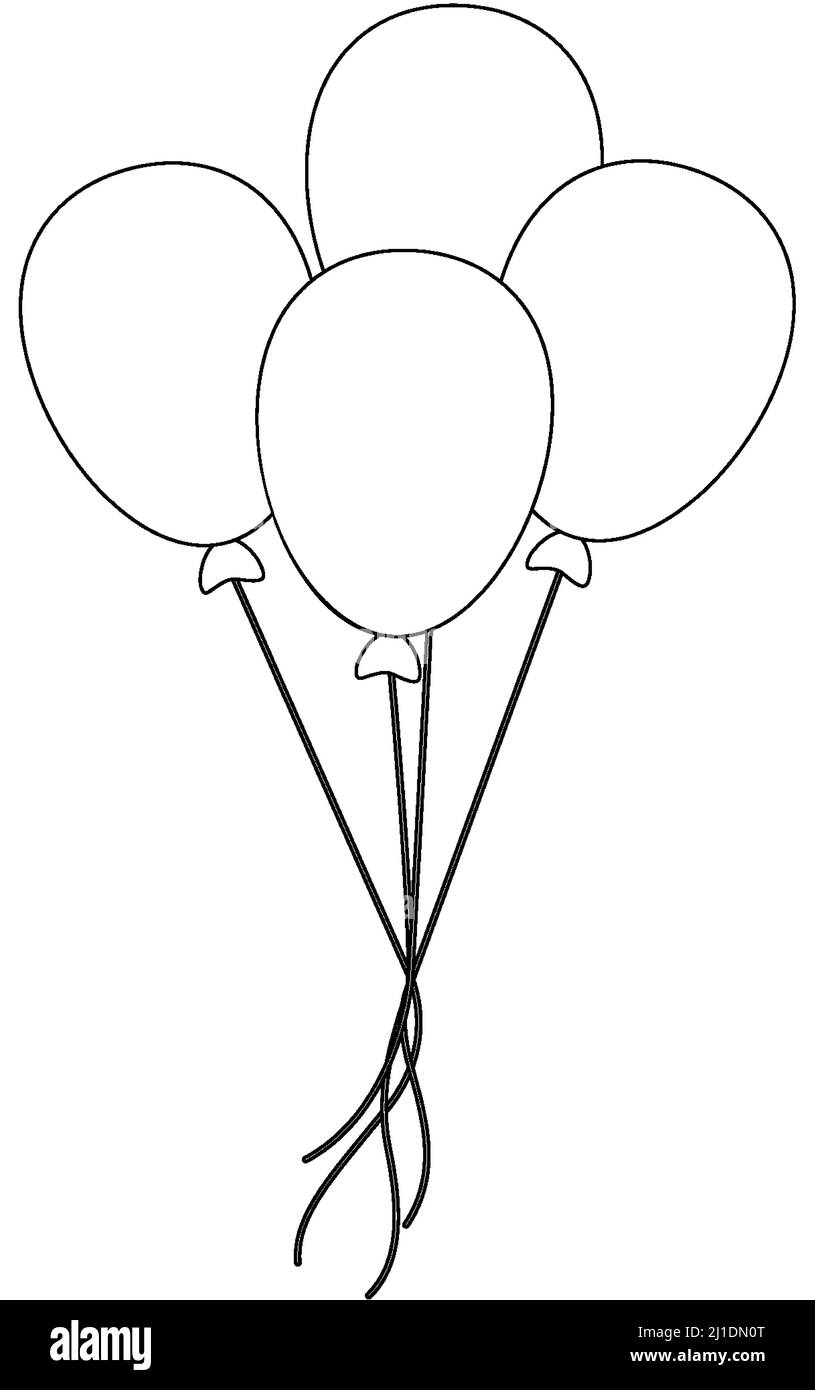 Illustration of a balloon sketch on a white background  CanStock