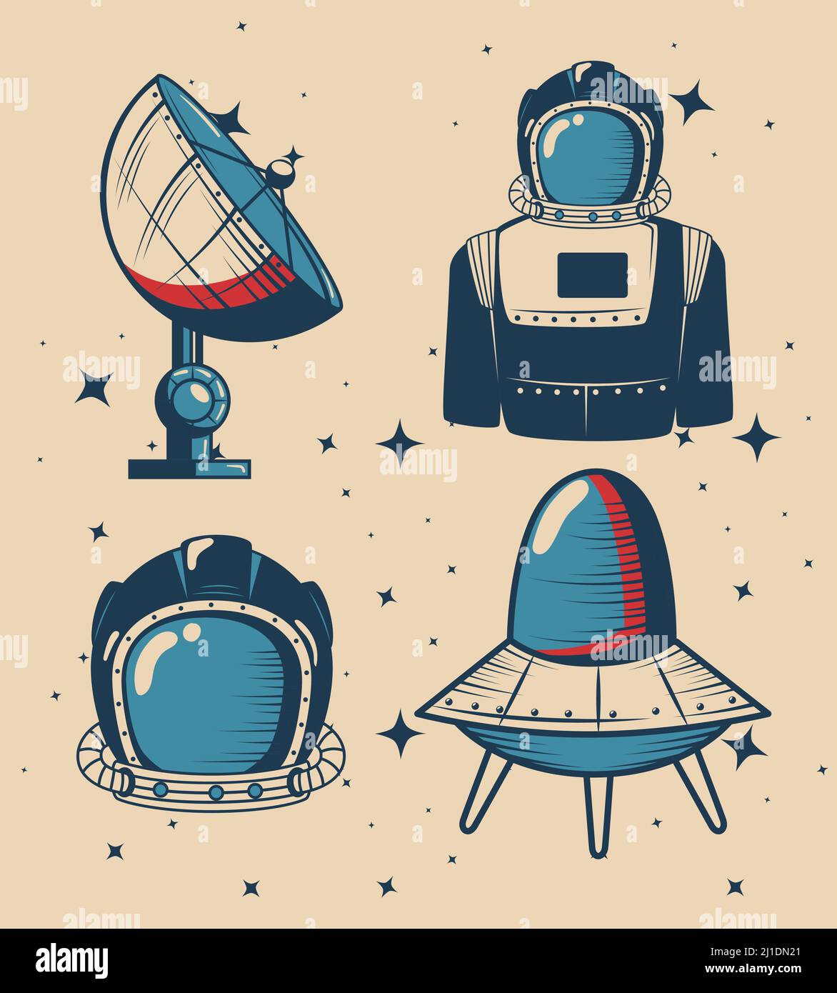 four space outer icons Stock Vector Image & Art - Alamy