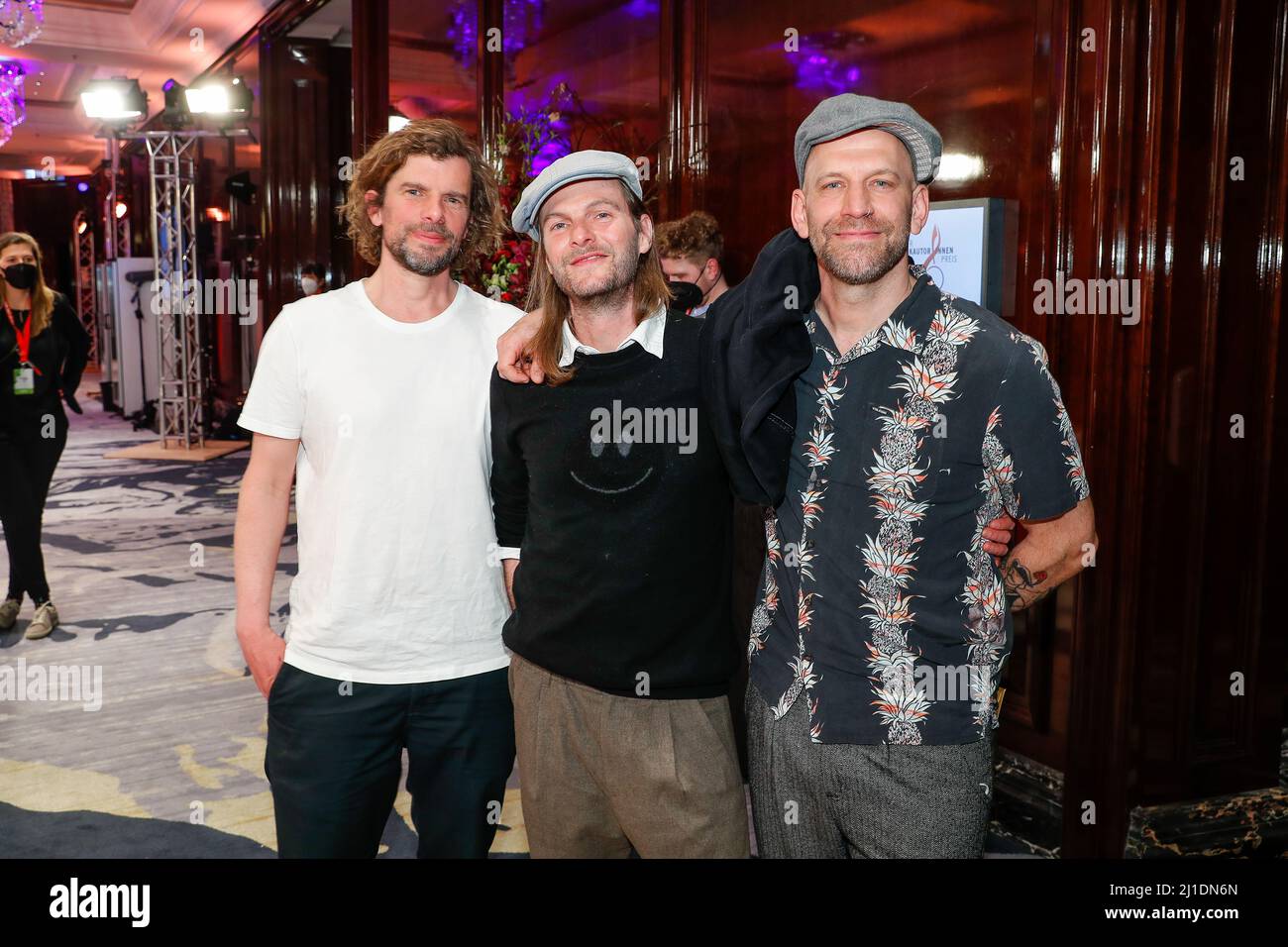Berlin, Germany. 24th Mar, 2022. Rüdiger Linhof, Andi Erhard, Florian ...