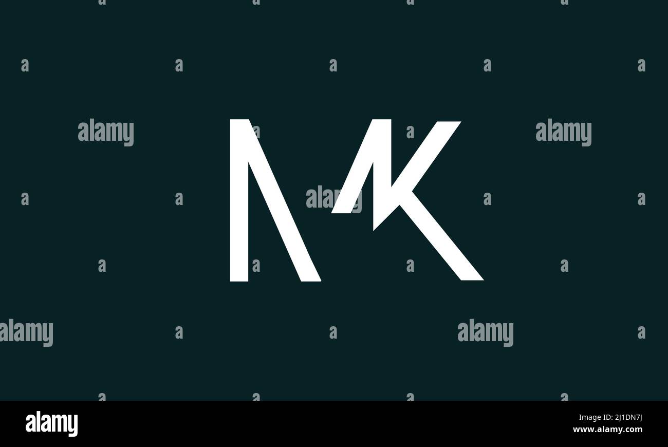 Alphabet letters Initials Monogram logo MK, KM, K and M Stock Vector ...