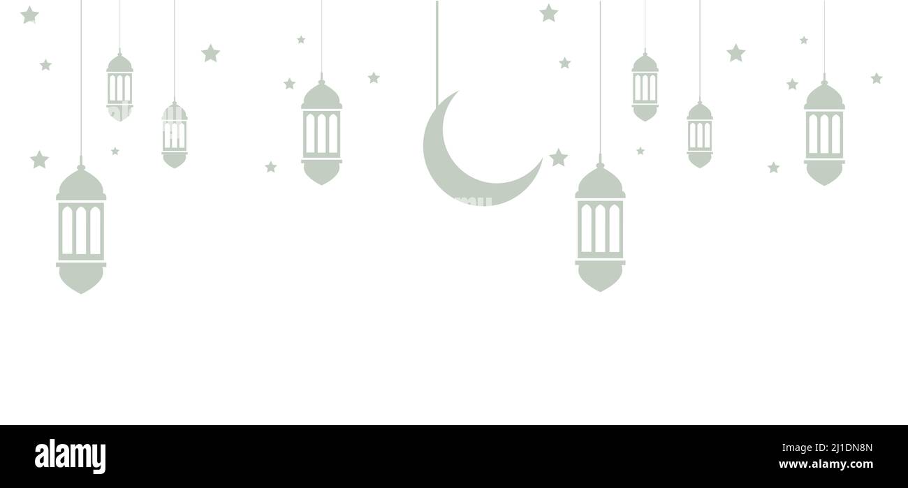 Lantern wallpaper for Ramadan Kareem decoration, banner and background Stock Photo