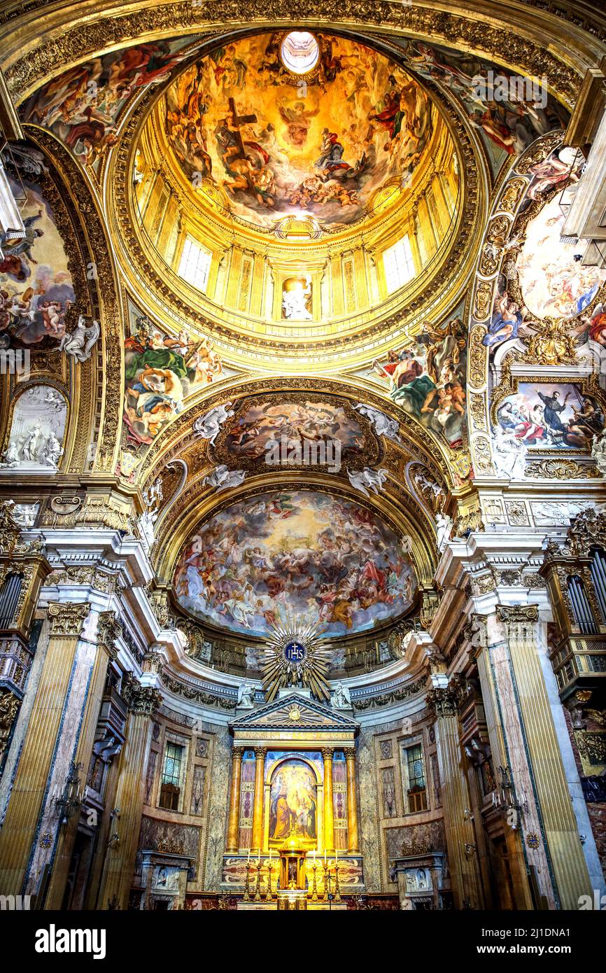 Church of the jesus ceiling rome hi-res stock photography and images ...