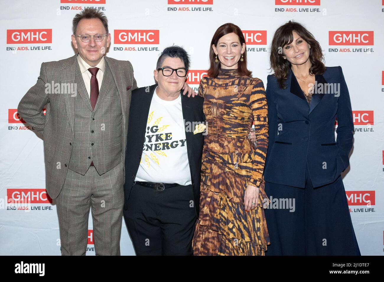 New York, USA. 24th Mar, 2022. (LR) Michael Emerson, Lea DeLaria