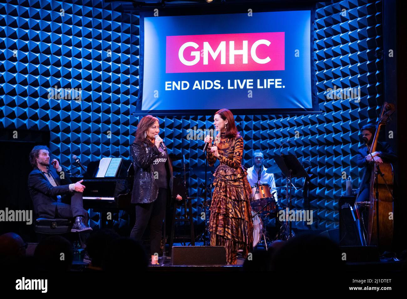 New York, USA. 24th Mar, 2022. Kate Rigg and Carrie Preston are onstage ...
