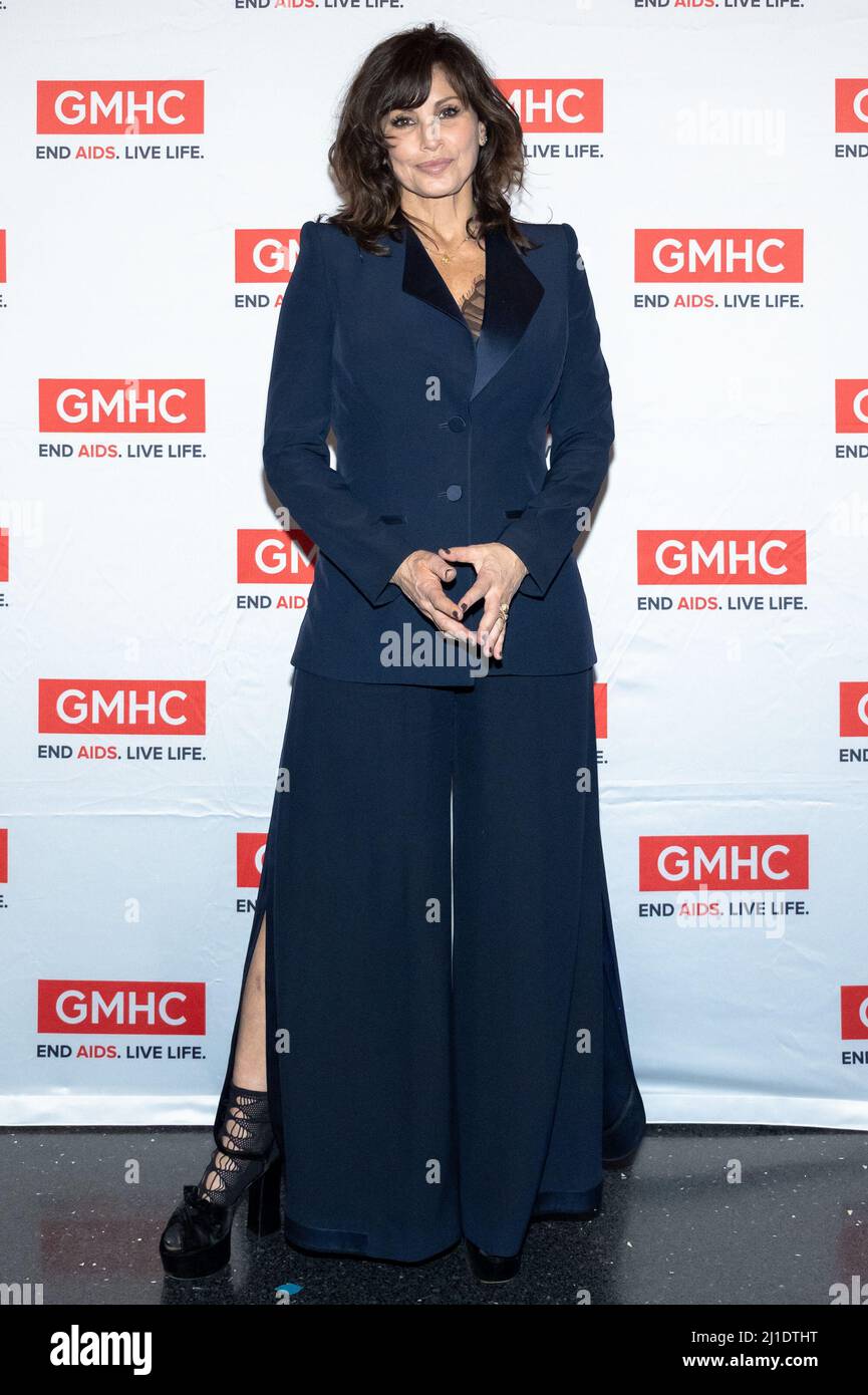 New York, USA. 24th Mar, 2022. Gina Gershon attends the 2022 GMHC
