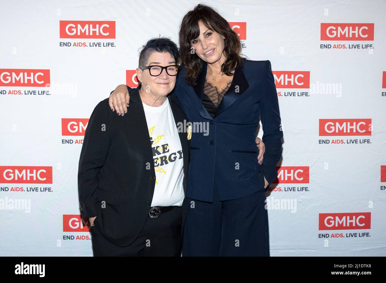 New York, USA. 24th Mar, 2022. (LR) Lea DeLaria and Gina Gershon