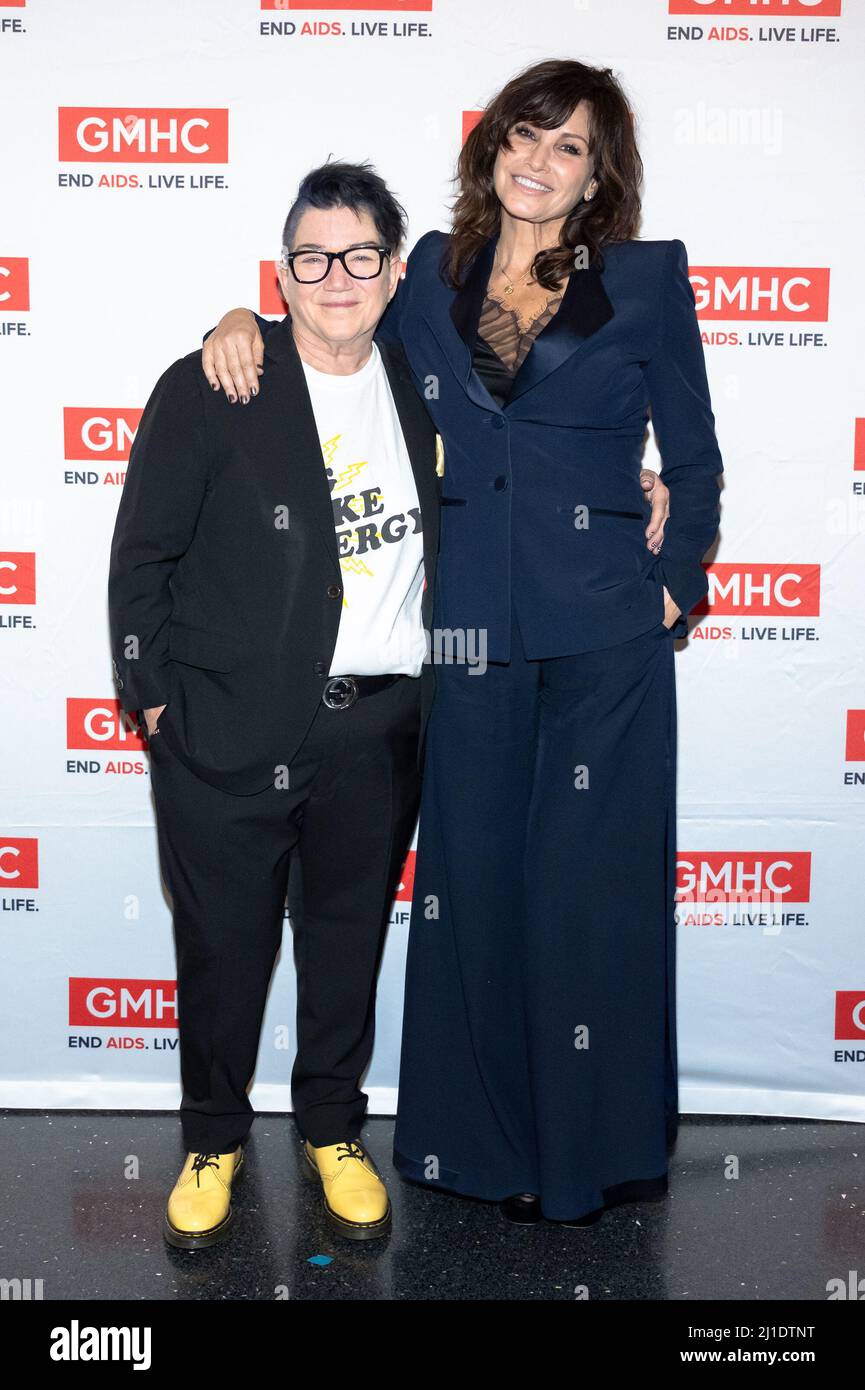 New York, USA. 24th Mar, 2022. (LR) Lea DeLaria and Gina Gershon