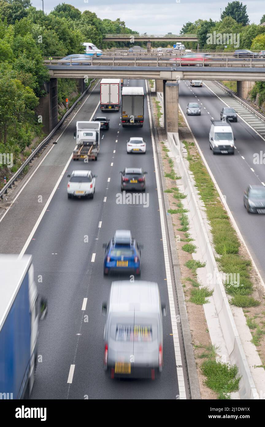 The A1/Great North Road near Doncaster, South Yorkshire, England Stock Photo