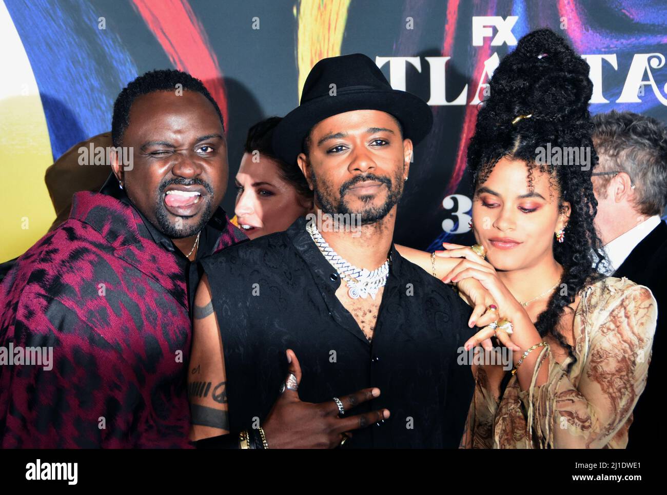 Los Angeles, California, USA. 24th Mar, 2022. (L-R) Actor Brian Tyree
