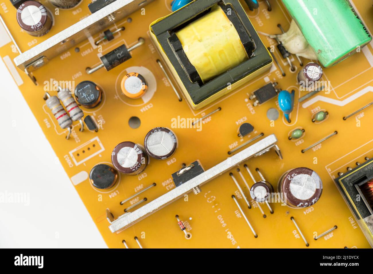 Microprocessor and microchips, background and texture of electrical ...