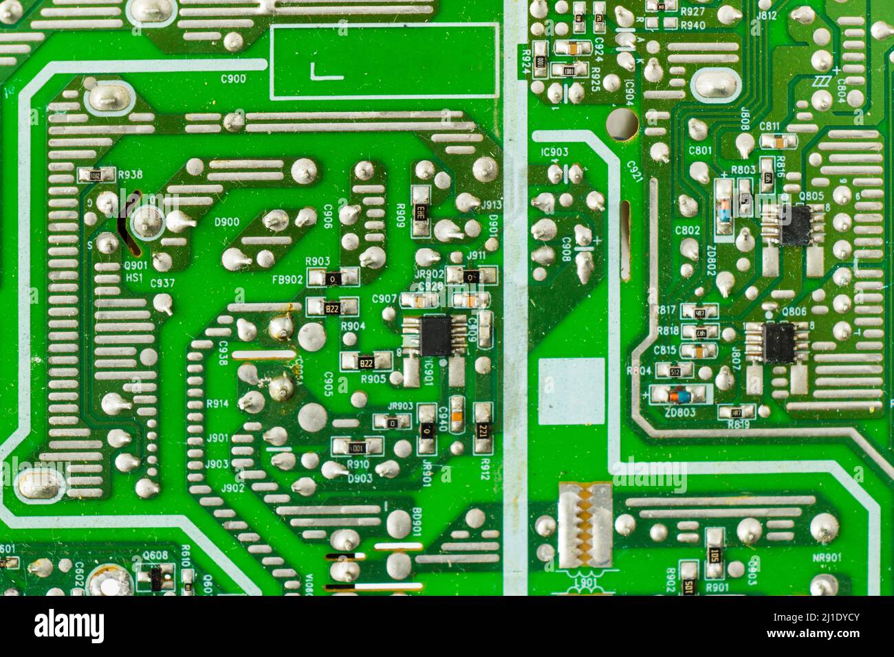 Microprocessor and microchips, background and texture of electrical ...