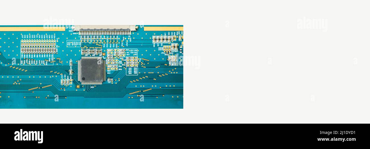 Microprocessor and microchips, background and texture of electrical ...
