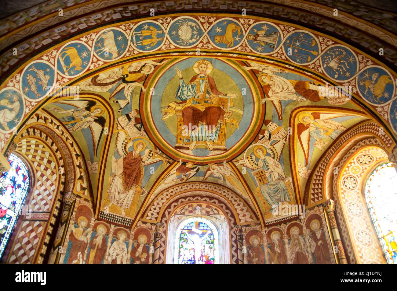 Medieval wall paintings, church of Saint Michael and All Angels