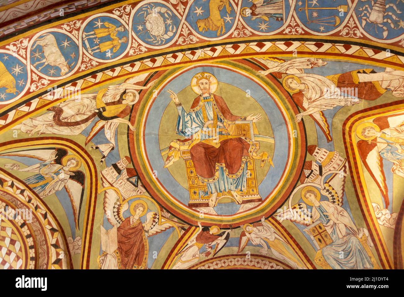 Medieval wall paintings, church of Saint Michael and All Angels