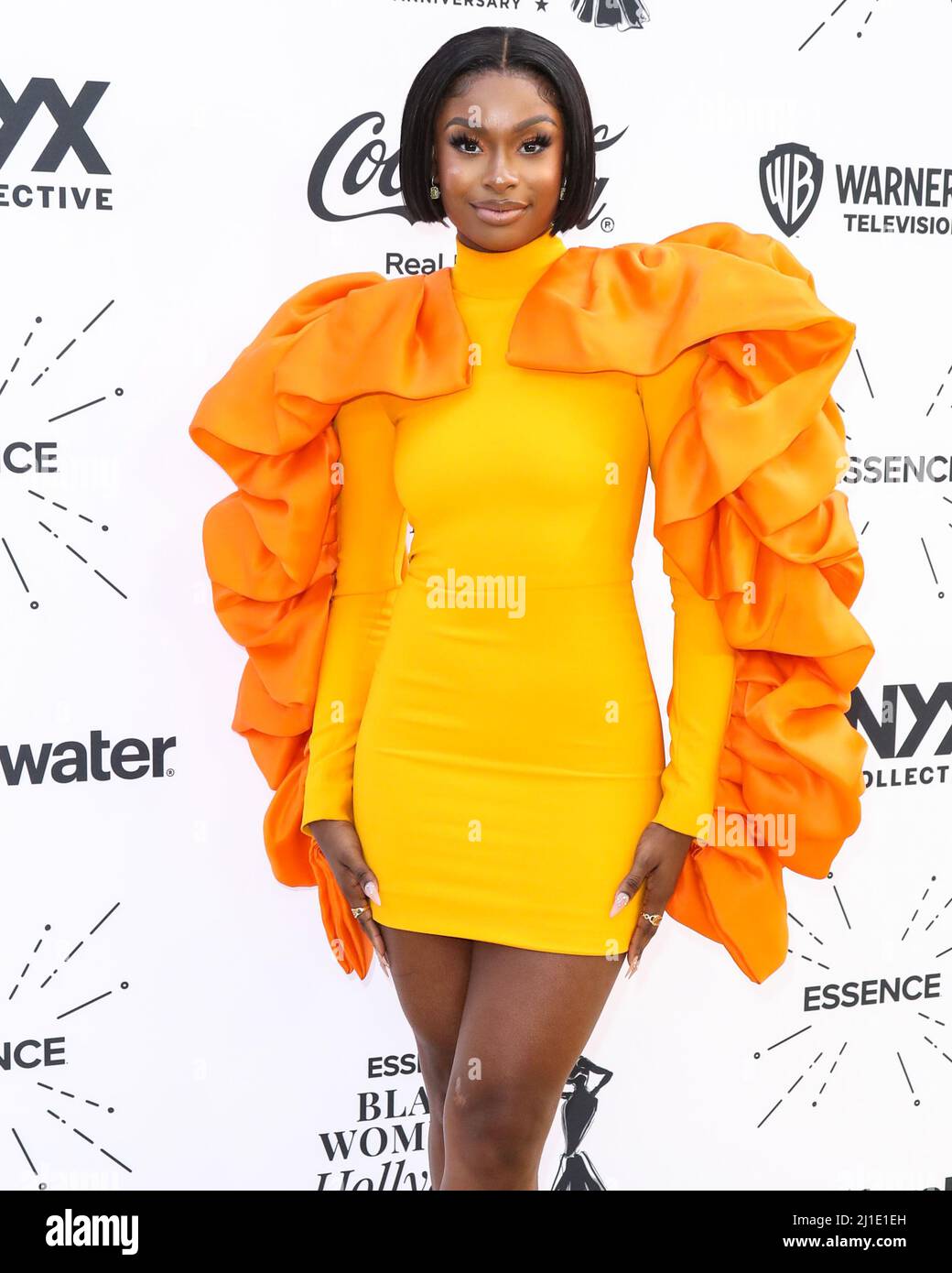 BEVERLY HILLS, LOS ANGELES, CALIFORNIA, USA MARCH 24 Coco Jones arrives at the 2022 15th