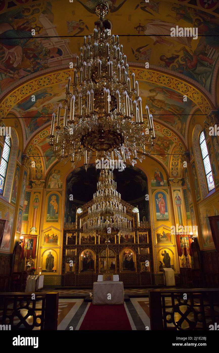 25.05.2016, Croatia, Zagreb, Zagreb - Serbian Orthodox Church in the city center. 00A160525D202CAROEX.JPG [MODEL RELEASE: NOT APPLICABLE, PROPERTY REL Stock Photo