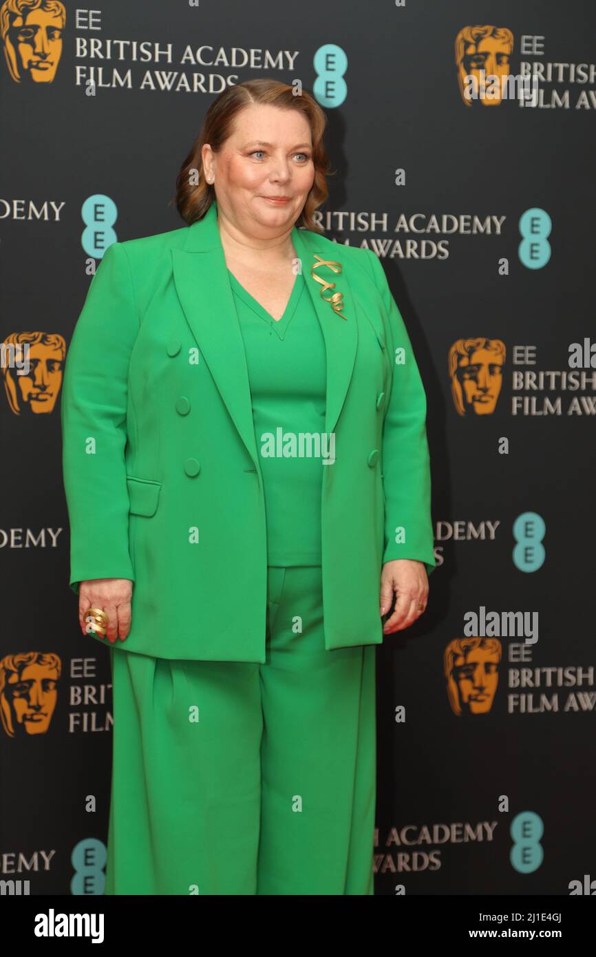 London, UK, 12th Mar 2022, Actress Joanna Scanlan attends the British