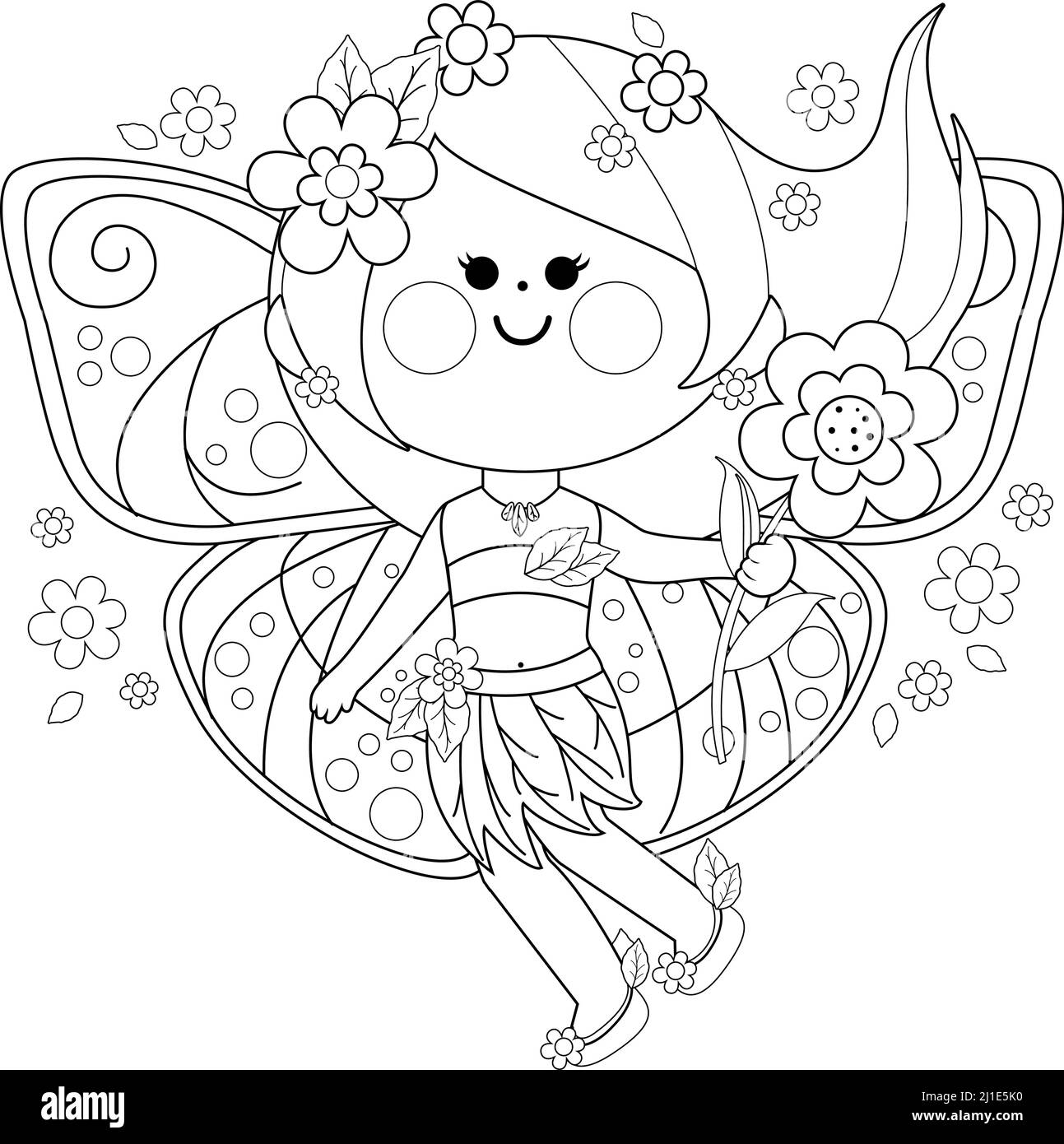 Complex Fairy Coloring Pages