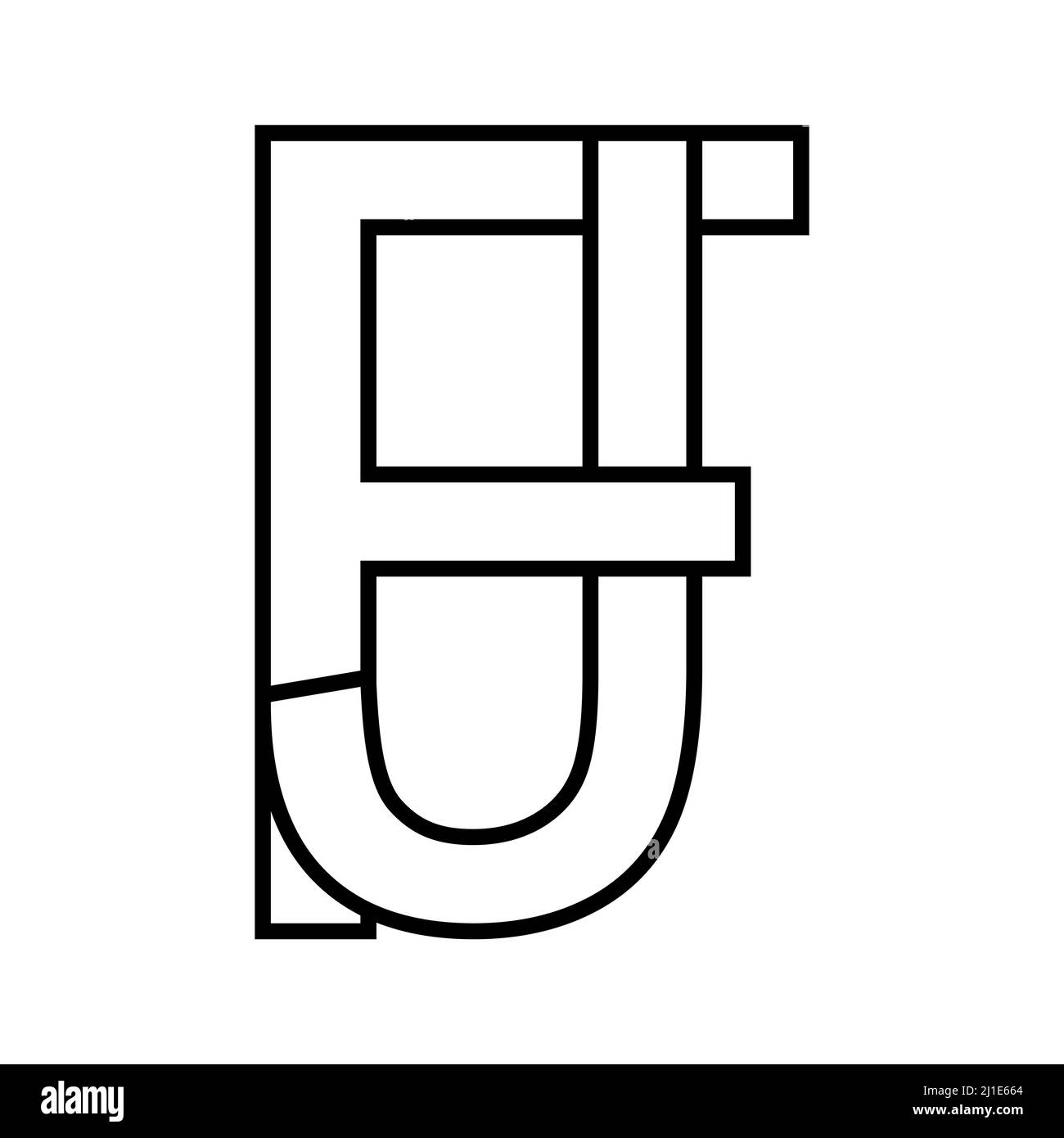 Initial letter fj Stock Vector Images Alamy