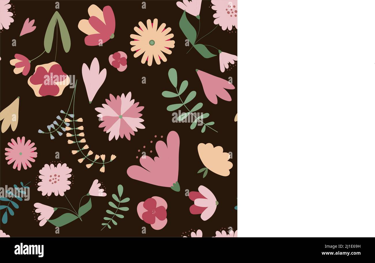 Seamless floral pattern Stock Vector Image & Art - Alamy