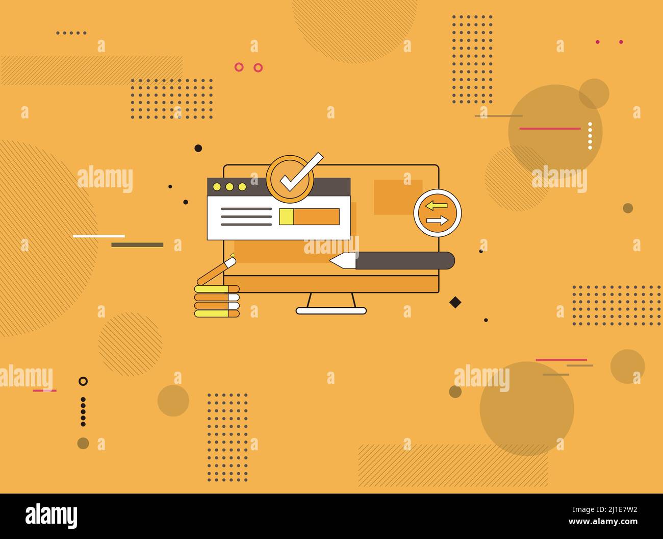 information technology background vector background Stock Vector