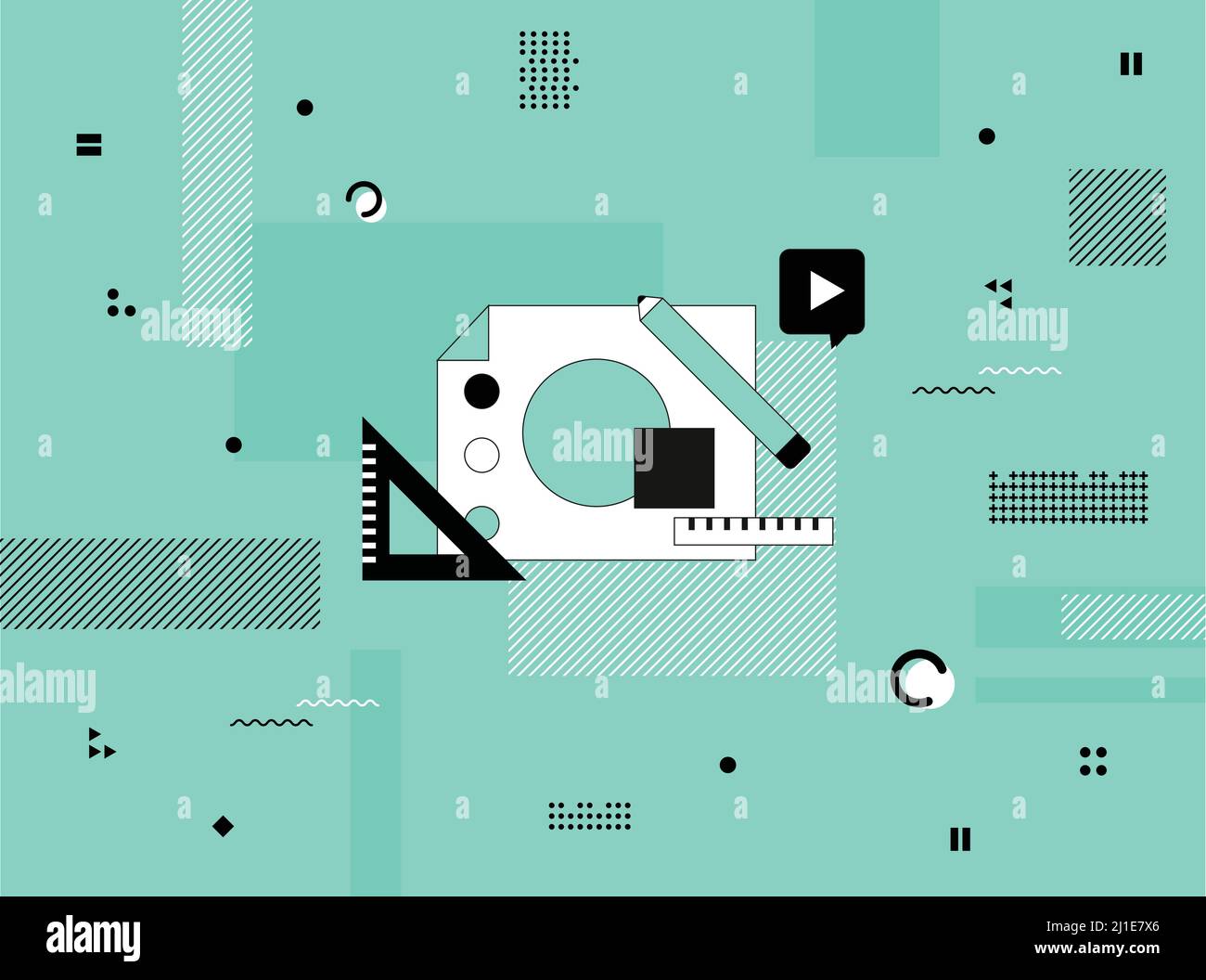 information technology background vector background Stock Vector