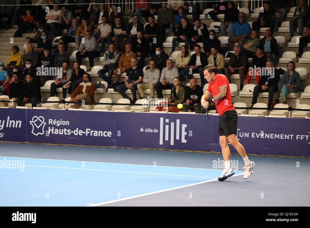 Tobias Kamke during the Play In Challenger 2022, ATP Challenger Tour tennis  tournament on March 24, 2022 at Tennis Club Lillois Lille Metropole in  Lille, France - Photo: Laurent Sanson/DPPI/LiveMedia Stock Photo - Alamy